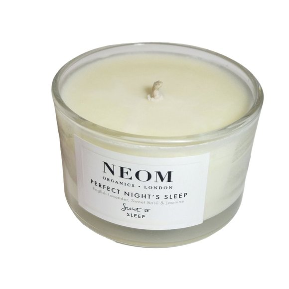 Neom Scent to PERFECT NIGHT'S SLEEP Candle 75g Travel Size Lavender Basil - Picture 9 of 10